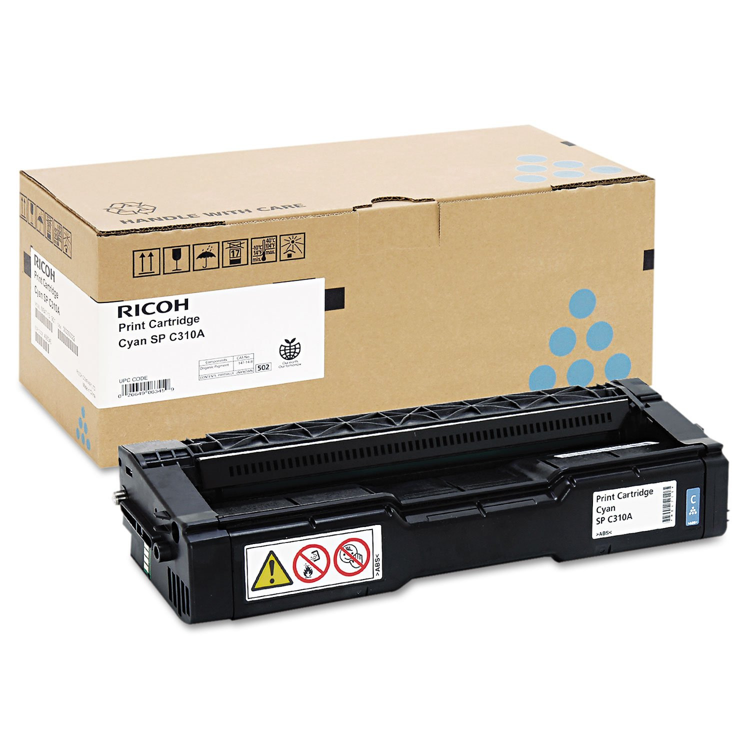 Ricoh Original Laser Toner Cartridge - Cyan Pack - Laser
