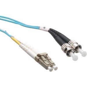 Axiom LC/ST Multimode Duplex OM4 50/125 Fiber Optic Cable 9m - TAA Compliant - 29.53 ft Fiber Optic Network Cable for Network Device - First End: 2 x LC Network - Male - Second End: 2 x ST Network - Male - 50/125 µm - Aqua - TAA Compliant