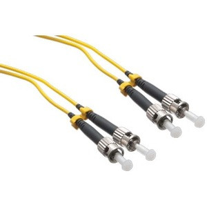 Axiom ST/ST Singlemode Duplex OS2 9/125 Fiber Optic Cable 12m - TAA Compliant - 39.37 ft Fiber Optic Network Cable for Network Device - First End: 2 x ST Network - Male - Second End: 2 x ST Network - Male - 9/125 µm - Yellow - TAA Compliant