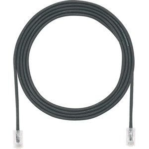 Panduit Cat.6a UTP Patch Network Cable - 1 ft Category 6a Network Cable for Network Device - First End: 1 x RJ-45 Network - Male - Second End: 1 x RJ-45 Network - Male - Patch Cable - 28 AWG - Black - 1