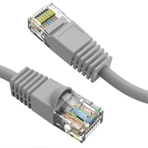 Axiom 35FT CAT6 UTP 550mhz Patch Cable Snagless Molded Boot (Gray) - 35 ft Category 6 Network Cable for Media Converter, Router, Switch, Patch Panel, Hub, Network Device - First End: 1 x RJ-45 Network - Male - Second End: 1 x RJ-45 Network - Male - P