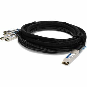 AddOn Dell 332-1369 Compatible TAA Compliant 40GBase-CU QSFP+ to 4xSFP+ Direct Attach Cable (Passive Twinax, 1m) - 100% compatible and guaranteed to work