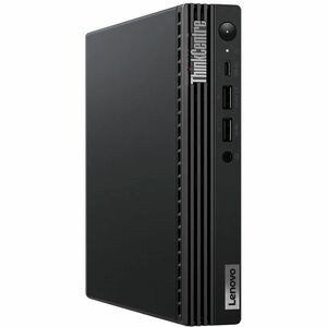 Lenovo ThinkCentre M70q Gen 4 12E30001US Desktop Computer - Core i5 13th Gen i5-13400T Deca-core (10 Core) 1.30 GHz - 16 GB RAM DDR4 SDRAM - 256 GB PCI Express NVMe 4.0 x4 SSD - Tiny - Black - Intel Q670 Chip - Windows 11 Pro - Intel UHD Graphics 730