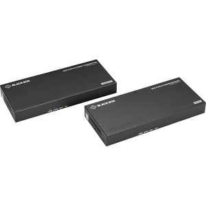 Black Box KVM Extender - 4K@60Hz, HDMI 1.4, USB 2.0, CAT5e/6/6A - 1 Computer(s) - 1 Local User(s) - 328.08 ft Range - 4K - 4096 x 2160 Maximum Video Resolution - 5 x USB - 2 x HDMI