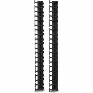 APC by Schneider Electric Vertical Cable Manager for NetShelter SX 600mm Wide 42U (Qty 2) - Cable Manager - Black - 1 - 42U Rack Height - TAA Compliant
