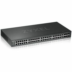 ZYXEL 48-port GbE L2 Switch with GbE Uplink - 48 Ports - Manageable - 4 Layer Supported - Modular - 6 SFP Slots - 36.90 W Power Consumption - Twisted Pair, Optical Fiber - Rack-mountable - Lifetime Limited Warranty
