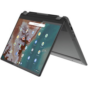 Lenovo Flex5 Chrome 14IAU 83AJ0000UX 14" Touchscreen Convertible 2 in 1 Chromebook - WUXGA - 1920 x 1200 - Intel Core i5 12th Gen i5-1235U Deca-core (10 Core) 1.30 GHz - 8 GB Total RAM - 8 GB On-board Memory - 256 GB SSD - Storm Gray - Intel Chip - C