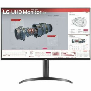 LG 32BR55U-B 32" Class 4K UHD LCD Monitor - 16:9 - 31.5" Viewable - Vertical Alignment (VA) - 3840 x 2160 - 250 Nit - 4 msGTG (Fast) - HDMI - DisplayPort - USB Hub