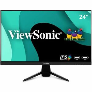 ViewSonic VX2467U - 24" 1080p Thin-Bezel IPS Monitor with 65W USB-C, HDMI, VGA - 250 cd/m² - ViewSonic VX2467U 24 Inch 1080p Gaming Monitor with 65W USB C, Ultra-Thin Bezels, HDMI, and VGA input