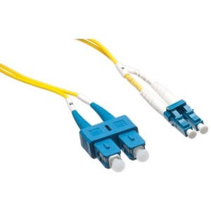 Axiom LC/SC Singlemode Duplex OS2 9/125 Fiber Optic Cable 80m - TAA Compliant - 262.47 ft Fiber Optic Network Cable for Network Device - First End: 2 x LC Network - Male - Second End: 2 x SC Network - Male - 9/125 µm - Yellow - TAA Compliant