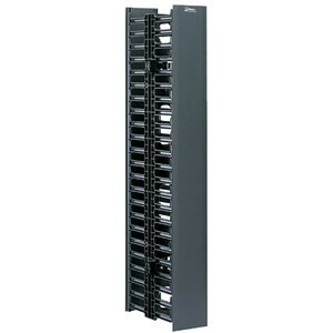 Panduit NetRunner Rack Cable Management Panel - Rack Cable Management Panel - Black - 1 - 45U Rack Height