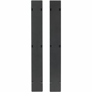 APC by Schneider Electric Hinged Covers for NetShelter SX 750mm Wide 48U Vertical Cable Manager (Qty 2) - Cover - Black - 1 - 48U Rack Height - TAA Compliant