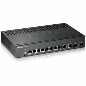 ZYXEL 8-port GbE L2 Switch with GbE Uplink - 8 Ports - Manageable - 4 Layer Supported - Modular - 2 SFP Slots - 11 W Power Consumption - Twisted Pair, Optical Fiber - Rack-mountable, Wall Mountable - Lifetime Limited Warranty