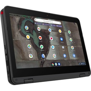 Lenovo 500e Chromebook Gen 3 82JB0002US 11.6" Touchscreen 2 in 1 Chromebook - HD - 1366 x 768 - Intel Celeron N5100 Quad-core (4 Core) 1.10 GHz - 8 GB Total RAM - 64 GB Flash Memory - Gray - ChromeOS - Intel UHD Graphics - In-plane Switching (IPS) Te
