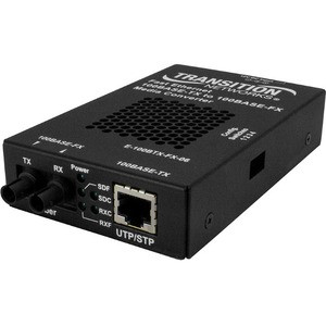 Transition Networks Stand-alone Fast Ethernet Media Converter 100Base-TX to 100Base-FX - 1 x Network (RJ-45) - 1 x ST Ports - Multi-mode - Fast Ethernet - 100Base-TX, 100Base-FX - 1.24 Mile - AC/DC - Standalone, Rack-mountable, Shelf Mount, DIN Rail 