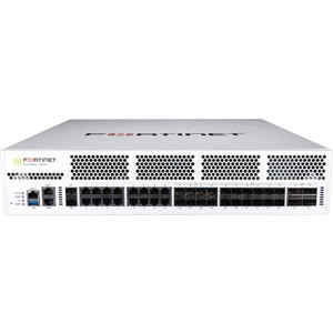 Fortinet FortiGate FG-1800F Network Security/Firewall Appliance - 18 Port - 10/100/1000Base-T, 10GBase-X, 40GBase-X, 1000Base-X, 10GBase-SR - 40 Gigabit Ethernet - AES (256-bit), SHA-256 - 10000 VPN - 16 x RJ-45 - 26 Total Expansion Slots - 2U - Rack