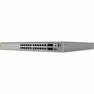 Allied Telesis x530-28GPXm Layer 3 Switch - 24 Ports - Manageable - Gigabit Ethernet, 5 Gigabit Ethernet, 10 Gigabit Ethernet - 10GBase-X, 5GBase-T, 10/100/1000Base-T - 3 Layer Supported - Modular - 77 W Power Consumption - 740 W PoE Budget - Twisted