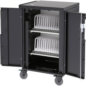 Bretford CoreX Cart - 2 Shelf - Steel - 33.2" Width x 25.8" Depth x 44.5" Height - For 24 Devices