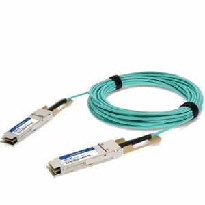 AddOn Fiber Optic Network Cable - 16.40 ft Fiber Optic Network Cable for Network Device - First End: 1 x QSFP28 Network - Second End: 1 x QSFP28 Network - 100 Gbit/s - 1 - TAA Compliant