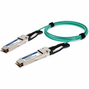 AddOn Fiber Optic Network Cable - 16.40 ft Fiber Optic Network Cable for Network Device - First End: 1 x QSFP-DD Network - Male - Second End: 1 x QSFP-DD Network - Male - 200 Gbit/s - 1 - TAA Compliant