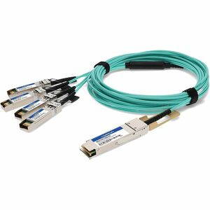 AddOn Twinaxial Network Cable - 6.56 ft Twinaxial Network Cable for Network Device - First End: 1 x QSFP28 Network - Male - Second End: 4 x SFP28 Network - Male - 100 Gbit/s - 1 - TAA Compliant