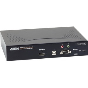 ATEN 4K HDMI Single Display KVM over IP Transmitter-TAA Compliant - 1 Computer(s) - 1 Local User(s) - 4K - 3840 x 2160 Maximum Video Resolution - 2 x Network (RJ-45) - 3 x USB - 2 x HDMI - 5 V DC Input Voltage - Rack-mountable