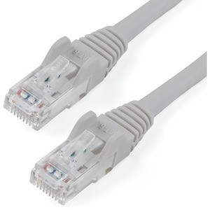 StarTech.com 3ft CAT6 Ethernet Cable - Gray Snagless Gigabit - 100W PoE UTP 650MHz Category 6 Patch Cord UL Certified Wiring/TIA - 3ft Gray CAT6 Ethernet cable delivers Multi Gigabit 1/2.5/5Gbps & 10Gbps up to 160ft - 650MHz - Fluke tested to ANSI/TI