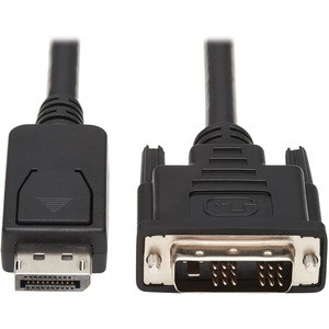 Tripp Lite by Eaton DisplayPort to DVI Adapter Cable (DP with Latches to DVI-D Single Link M/M) 6 ft. (1.8 m) - Single Link Adapter DP2DVI (M/M) 6-ft.