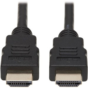 Tripp Lite by Eaton High-Speed HDMI to HDMI Cable Digital Video with Audio UHD 4K Black 6 ft. (1.83 m) - 6 ft HDMI A/V Cable for Audio/Video Device, Projector, LCD TV, Satellite Receiver, TV - First End: 1 x HDMI Digital Audio/Video - Male - Second E