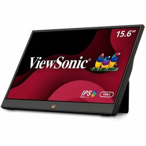 ViewSonic VA1655 15.6 Inch 1080p Portable IPS Monitor with Mobile Ergonomics, USB C, Mini HDMI and a Protective Case for Home and Office - VA1655 - 1080p Portable Monitor USB-C, Mini HDMI, IPS, Built in Stand, Protective Case - 250 cd/m² - 15.6"