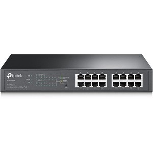 TP-Link TL-SG1016PE - 16-Port Gigabit Easy Smart PoE Switch with 8-Port PoE+ - Easy Smart Managed - 8 PoE+ Ports @150W - Plug & Play - Sturdy Metal w/ Shielded Ports - QoS, Vlan, IGMP & LAG