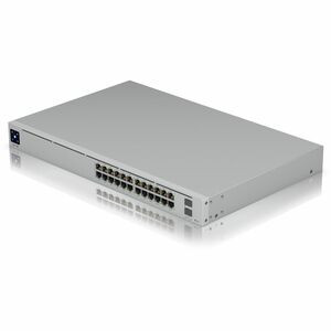 Ubiquiti USW-Pro-24-POE Layer 3 Switch - 24 Ports - Manageable - 3 Layer Supported - Modular - 50 W Power Consumption - 400 W PoE Budget - Optical Fiber, Twisted Pair - 1U High - Rack-mountable - 1 Year Limited Warranty