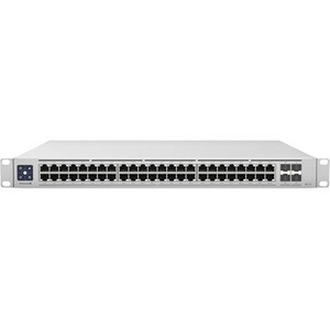 Ubiquiti Switch Enterprise 48 PoE - 48 Ports - Manageable - 2.5 Gigabit Ethernet, 10 Gigabit Ethernet - 10GBase-X, 2.5GBase-T - 3 Layer Supported - Modular - 150 W Power Consumption - 720 W PoE Budget - Optical Fiber, Twisted Pair - PoE Ports