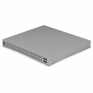 Ubiquiti Pro Max 48 PoE - 48 Ports - 2.5 Gigabit Ethernet, Gigabit Ethernet, 10 Gigabit Ethernet - 2.5GBase-T, 10/100/1000Base-T, 10GBase-X - 3 Layer Supported - Modular - 100 W Power Consumption - 720 W PoE Budget - Optical Fiber, Twisted Pair - PoE