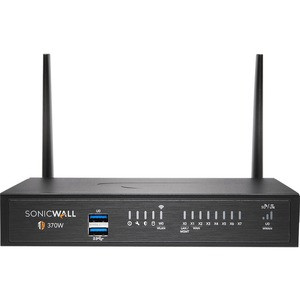 SonicWall TZ370 Network Security/Firewall Appliance - Intrusion Prevention - 8 Port - 1000Base-T - Gigabit Ethernet - 384 MB/s Firewall Throughput - AES (192-bit), DES, MD5, AES (256-bit), 3DES, AES (128-bit), SHA-1 - 8 x RJ-45 - 3 Year Promotional T