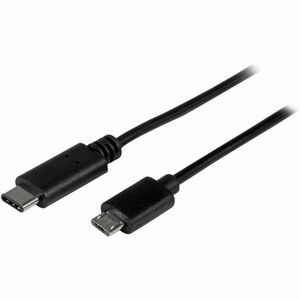 StarTech.com 0.5m USB C to Micro USB Cable - M/M - USB 2.0 - USB-C to Micro USB Charge Cable - USB 2.0 Type C to Micro B Cable - Charge and sync your USB 2.0 Micro-B devices from a USB-C host, with reduced clutter - 0.5m USB C to Micro USB Charge Cab