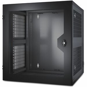 APC by Schneider Electric NetShelter WX 13U w/Threaded Hole Vertical Mounting Rail Vented Front Door Black - For Networking, Airflow System - 13U Rack Height x 19" Rack Width - Wall Mountable - Black - Steel - 200.42 lb Static/Stationary Weight Capac