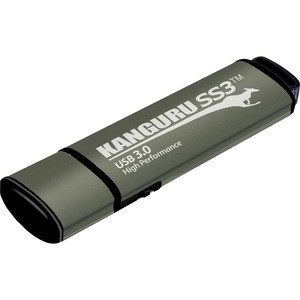 Kanguru SS3 USB3.0 Flash Drive with Physical Write Protect Switch, 16G - 16 GB - Write Protection Switch, TAA Compliant