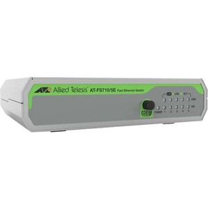 Allied Telesis CetreCOM FS710/5E Ethernet Switch - 5 Ports - Fast Ethernet - 10/100Base-TX - 2 Layer Supported - 1.70 W Power Consumption - Twisted Pair - Desktop, Wall Mountable