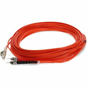 AddOn 40m LC (Male) to ST (Male) Orange OM1 Duplex Fiber OFNR (Riser-Rated) Patch Cable - 100% compatible and guaranteed to work