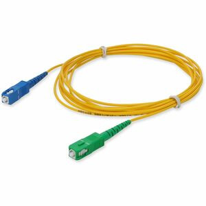 AddOn ADD-ASC-SC-3MS9SMF Fiber Optic Simplex Network Patch Cable - 9.84 ft Fiber Optic Network Cable for Network Device - First End: 1 x SC/APC Network - Male - Second End: 1 x SC Network - Male - Patch Cable - 9/125 µm - Yellow