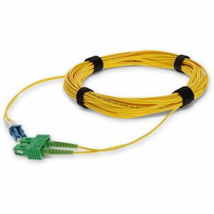 AddOn 5m ASC (Male) to LC (Male) Yellow OS2 Duplex Fiber OFNR (Riser-Rated) Patch Cable - 100% compatible and guaranteed to work