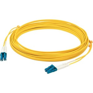 AddOn 7m LC (Male) to LC (Male) Yellow OM2 Duplex Plenum-Rated Fiber Patch Cable - 22.97 ft Fiber Optic Network Cable for Transceiver, Network Device - First End: 2 x LC Network - Male - Second End: 2 x LC Network - Male - 10 Gbit/s - Patch Cable - P