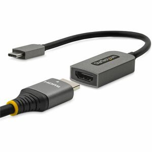 StarTech.com USB C to HDMI Adapter Dongle, 4K 60Hz, HDR10, USB-C to HDMI 2.0b Converter, USB Type-C DP Alt Mode to HDMI Monitor/Display - USB C to HDMI video adapter dongle w/ HDR10 - 4K 60Hz (3840x2160)/1080p/HBR3/18Gbps/2ch Audio/HDCP 2.2 - USB Typ