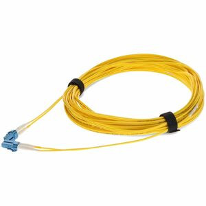 AddOn 12m LC (Male) to LC (Male) Yellow OS2 Duplex Fiber OFNR (Riser-Rated) Patch Cable - 100% compatible and guaranteed to work