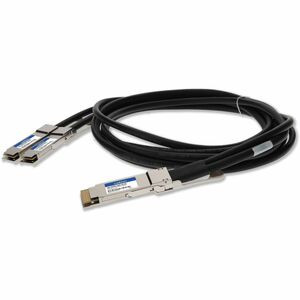 AddOn Twinaxial Network Cable - 3.28 ft Twinaxial Network Cable for Network Device, Transceiver - First End: 1 x QSFP-DD Network - Male - Second End: 2 x QSFP56 Network - Male - 400 Gbit/s - 1 - TAA Compliant