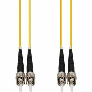 AddOn 1m ST (Male) to ST (Male) Yellow OS2 Duplex Fiber OFNR (Riser-Rated) Patch Cable - 100% compatible and guaranteed to work