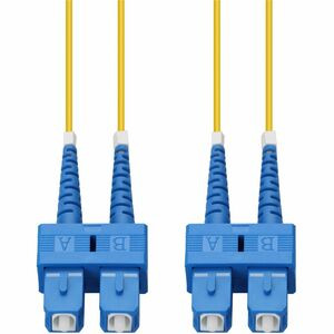 AddOn 1m SC (Male) to SC (Male) Yellow OS2 Duplex Fiber OFNR (Riser-Rated) Patch Cable - 100% compatible and guaranteed to work
