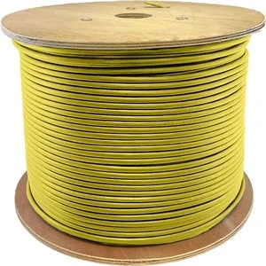 AddOn 1000ft Non-Terminated Yellow OM1 Duplex Fiber OFNR (Riser-Rated) Patch Cable - 1000 ft Fiber Optic Network Cable for Transceiver, Network Device - First End: Bare Wire - Second End: Bare Wire - 10 Gbit/s - Patch Cable - OFNR - 62.5/125 µm - Yel
