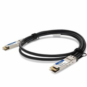 AddOn Twinaxial Network Cable - 3.28 ft Twinaxial Network Cable for Network Device - First End: 1 x QSFP-DD Network - Male - Second End: 1 x QSFP-DD Network - Male - 400 Gbit/s - 1 - TAA Compliant